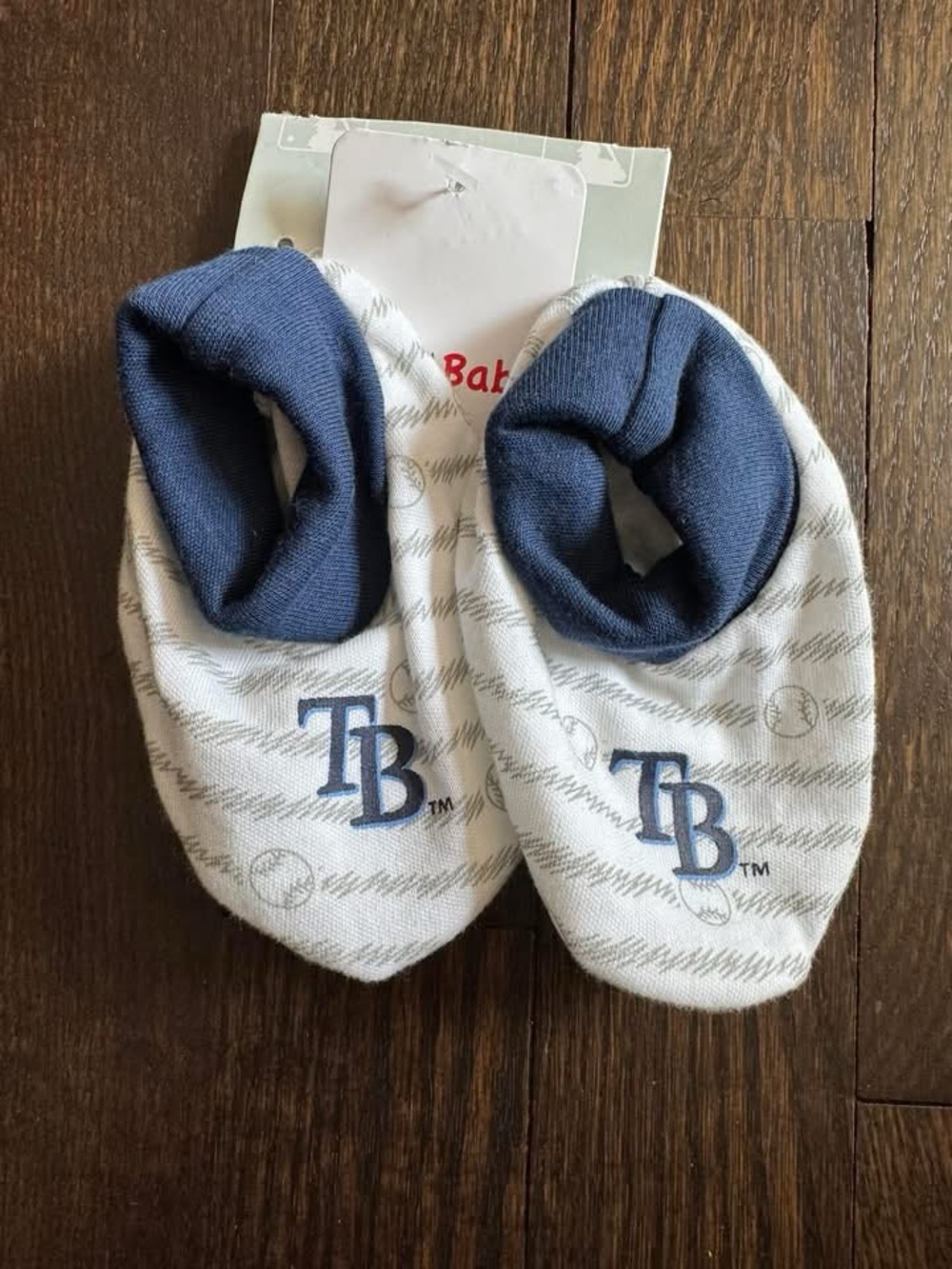 Tampa Bay Rays Baby Booties - Navy & White Baby Socks
